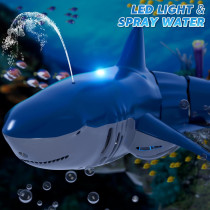 Remote Control Shark Toy for Kids 6-9 | 1:18 RC Shark Boat with Light & Spray