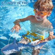 Remote Control Shark Toy for Kids 6-9 | 1:18 RC Shark Boat with Light & Spray
