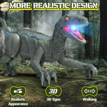 Remote Control Dinosaur Toy for Kids 3-5 – Realistic, Rechargeable, 3D Eyes