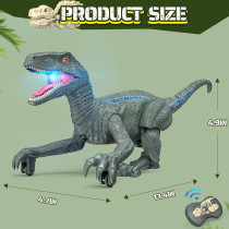 Dinosaure Télécommandé Réaliste Enfants 3-5 Ans, Rechargeable