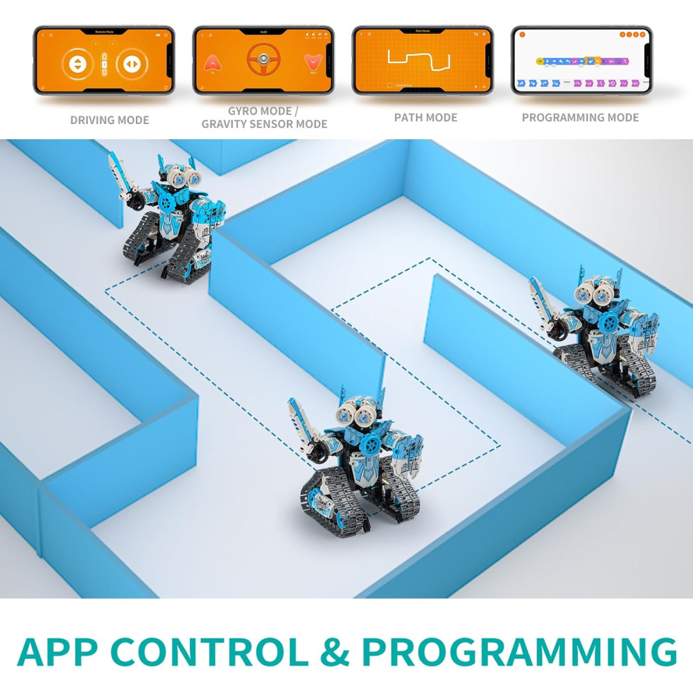 5-in-1 STEM RC Robot Building Kit | 398PCS App & Remote Control Toy