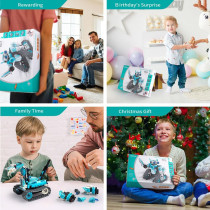 Kit Robot STEM 5 en 1, 398PCS, Contrôle APP & Télécommande