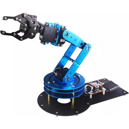 Kit Bras Robotisé 6DOF avec 5 Servos, Contrôle PC & Tutoriel