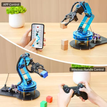 Kit Robotique 6DOF Complet: Bras Robotique avec Servos, Pince, Contrôle PC & Tutoriel - Créez Votre Robot !