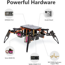 STEM Robotics Kit for Adults & Teens – ESP8266 Spider Robot Toy Gift