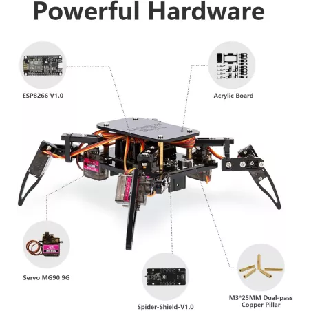 Kit Robotique STEM ESP8266 - Jouet Éducatif et Contrôle App