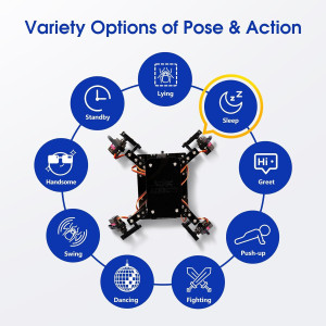 STEM Robotics Kit for Adults & Teens – ESP8266 Spider Robot Toy Gift