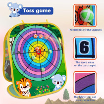 Jeu de Lancer Animal Bean Bag pour Enfants 3-6 ans