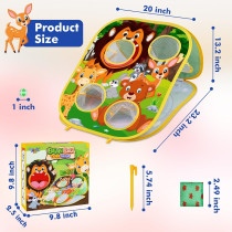 Jeu de Lancer Animal Bean Bag pour Enfants 3-6 ans