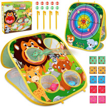 Jeu de Lancer Animal Bean Bag pour Enfants 3-6 ans