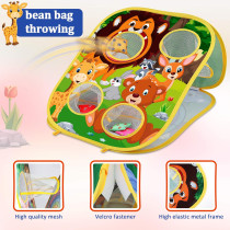 Jeu de Lancer Animal Bean Bag pour Enfants 3-6 ans