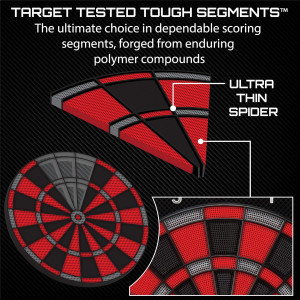 Viper Orion Cible Électronique Dartboard – 43 Jeux, Écran LCD Dual