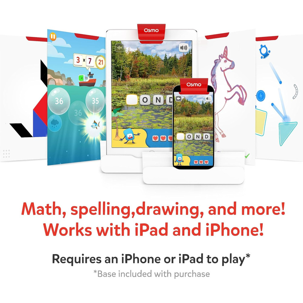 Osmo Genius Starter Kit for iPad & iPhone - 5 STEM Learning Games