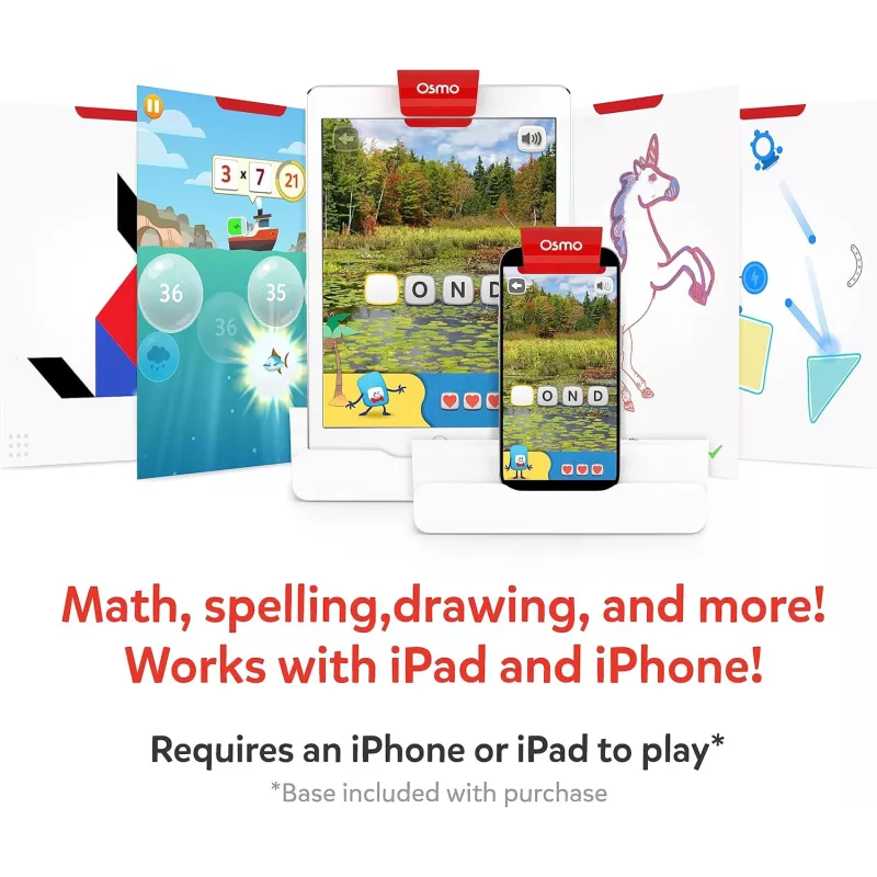 Osmo Genius Starter Kit iPad - 5 jeux éducatifs STEM 6-10 ans