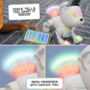 Dog-E Interactive Robot Dog with LED Lights & 200+ Sounds, App Control