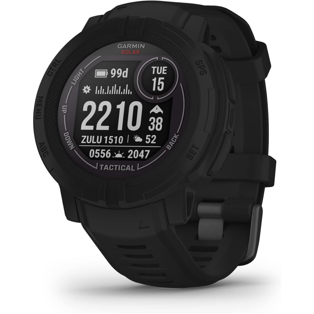 Garmin Instinct 2 Solar Tactical GPS Watch – Solar Charging & Multi-GNSS