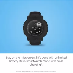Montre Garmin Instinct 2 Solar Tactical GPS Outdoor Noir