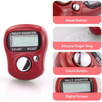 7-Pack Electronic Finger Tally Counters with LCD Display – Handheld Clicker