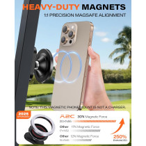 A2C Magnetic Golf Cart Phone Holder for MagSafe iPhone - Fits EZGO & More