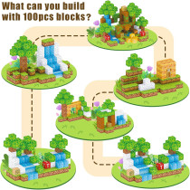 100PCS Magnetic Building Blocks Toy - STEM Sensory Game for Kids 3+