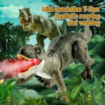 Remote Control T-Rex Dinosaur Toy for Boys 3-7 with Realistic Spray!