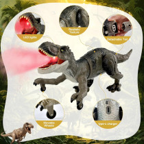 Remote Control T-Rex Dinosaur Toy for Boys 3-7 with Realistic Spray!