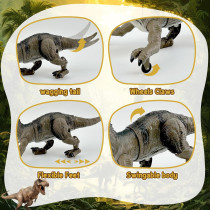 Remote Control T-Rex Dinosaur Toy for Boys 3-7 with Realistic Spray!