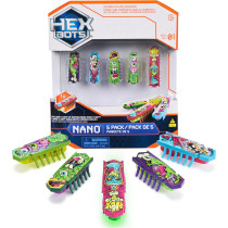 HEX BOTS Nano 5 Pack : Mini Robots Sensoriels pour Enfants & Chats