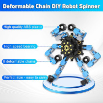 Transformable Fidget Spinners - 18PCS Sensory DIY Robot Toys for Kids & Adults
