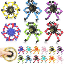 Transformable Fidget Spinners - 18PCS Sensory DIY Robot Toys for Kids & Adults