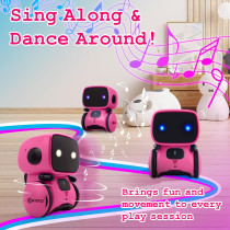 Contixo R1 Pink Interactive Robot Toy for Kids Ages 3-8 | Voice Control & Learning