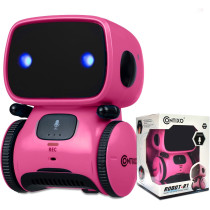 Contixo R1 Robot Interactif Rose - Jouet Educatif Enfants 3-8 ans