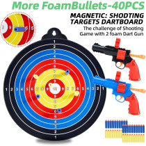 Magnetic Dart Board for Kids with 40 Foam Darts – Indoor & Outdoor Fun