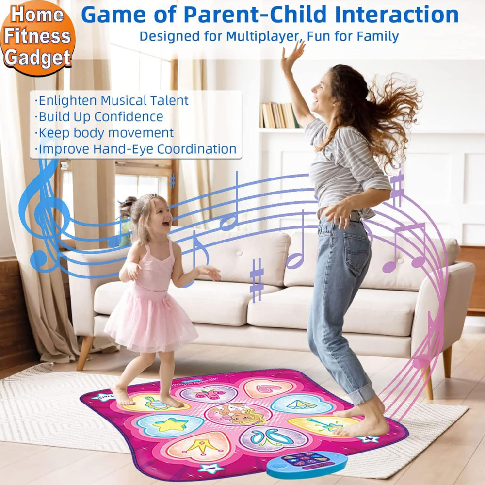 Tapis de Danse SUNLIN LED avec Musique et 3 Niveaux - Enfants
