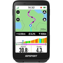 iGPSPORT BiNavi Bike Computer – Touch Screen GPS with Music & Climb Tips