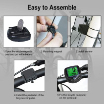 YS SY Wireless Waterproof Bike Speedometer & Odometer with LCD Display