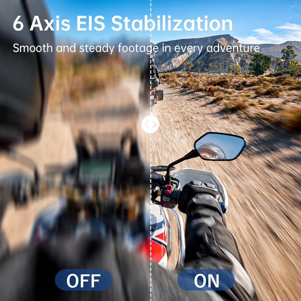4K60FPS Action Camera 20MP Touch Screen EIS Remote Waterproof 131FT