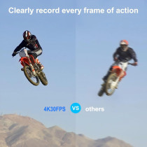 4K 30FPS WiFi Action Camera with 128GB Card & 98FT Waterproof Kit