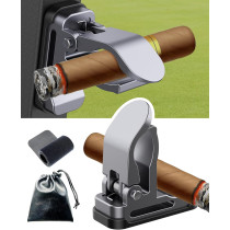 Magnetic Cigar Holder for Golf Cart with Strong Magnets & Silicone Back