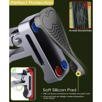 Magnetic Cigar Holder for Golf Cart with Strong Magnets & Silicone Back
