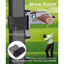 Magnetic Cigar Holder for Golf Cart with Strong Magnets & Silicone Back
