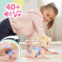 Baby Alive Crawl 'n Play Harper Hugs Doll, Blonde Hair, 10.75 for Kids
