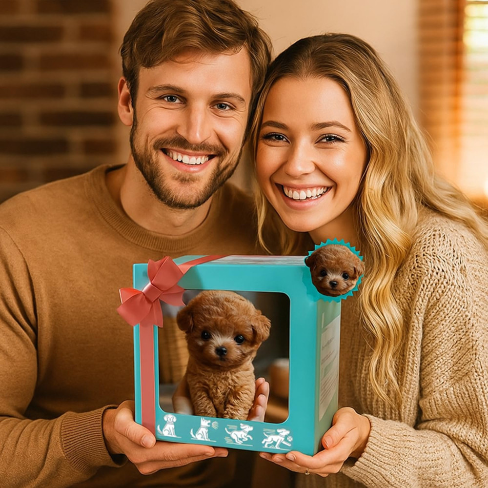 2025 Smart AI Robot Dog Puppy – Realistic, Interactive, Walking & Barking