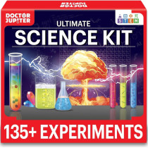 Doctor Jupiter Science Kit for Kids 8-14 | 135+ STEM Experiments & Gifts