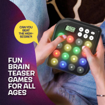 6-in-1 Brain Teasers & Memory Game - Fun Handheld Toy Gift for Kids 6+