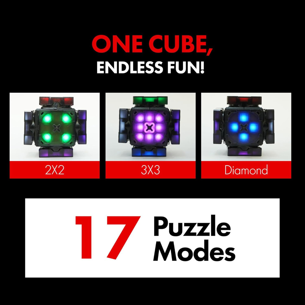 Connect AI Robot Cube | Self-Solving Smart STEM Cube with Music & 10 Puzzles
