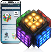 Connect AI Robot Cube | Self-Solving Smart STEM Cube with Music & 10 Puzzles