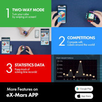 Connect | Cube AI Smart auto-mélangeant & résolvant, 10 puzzles