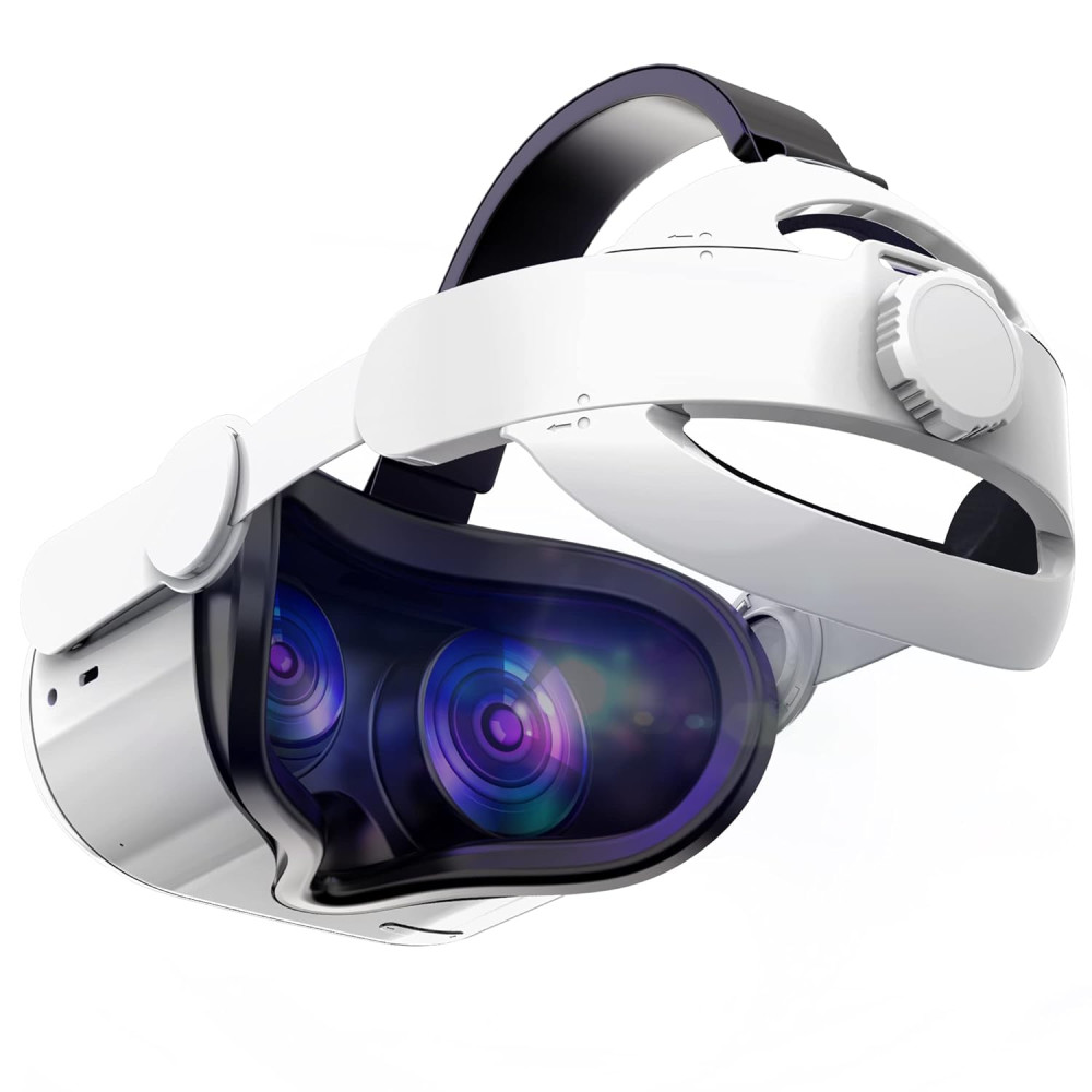 Kuject 3-in-1 Adjustable Head Strap for Oculus Quest 2 – Lightweight VR Support
