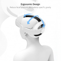 Kuject 3-in-1 Adjustable Head Strap for Oculus Quest 2 – Lightweight VR Support